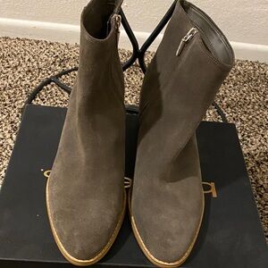 Clarks Gray Ankle Boots for Women